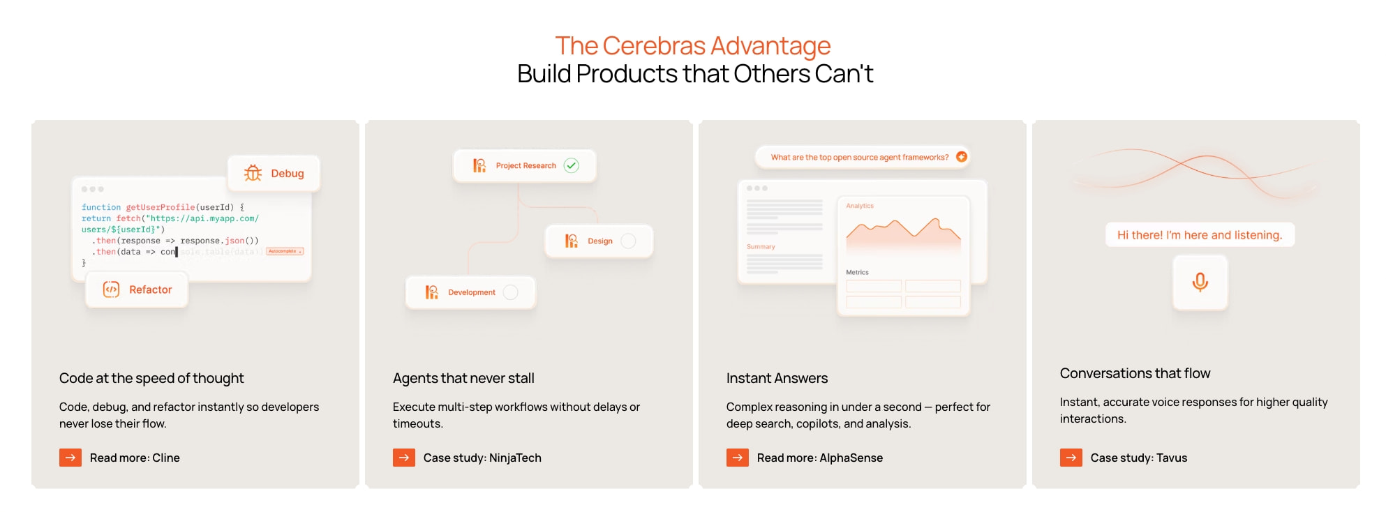 Cerebras captured website design