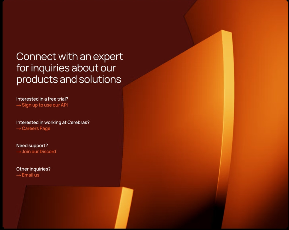 Captured design matching cerebras.ai captured website design