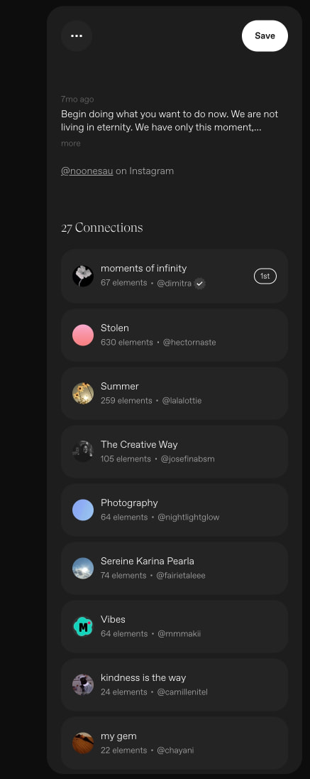 Discover / Cosmos captured website design