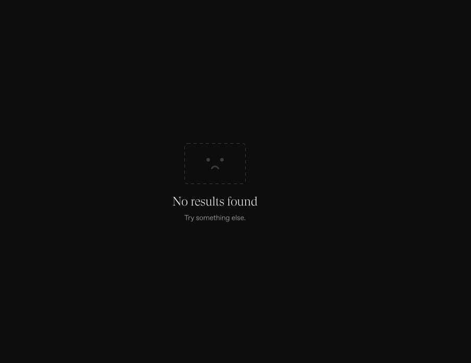 Search / Cosmos captured website design