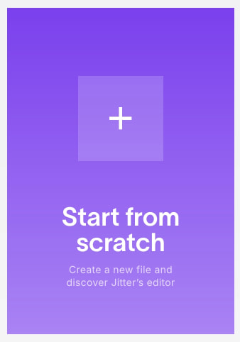 Welcome · Jitter captured website design