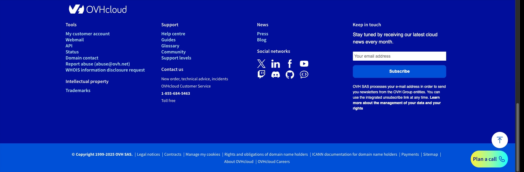 Dedicated server | Bare metal servers | OVHcloud Worldwide captured website design
