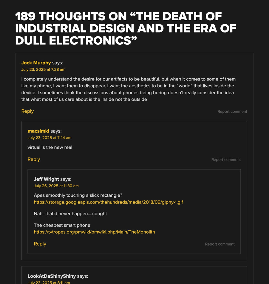 The Death Of Industrial Design And The Era Of Dull Electronics | Hackaday captured website design