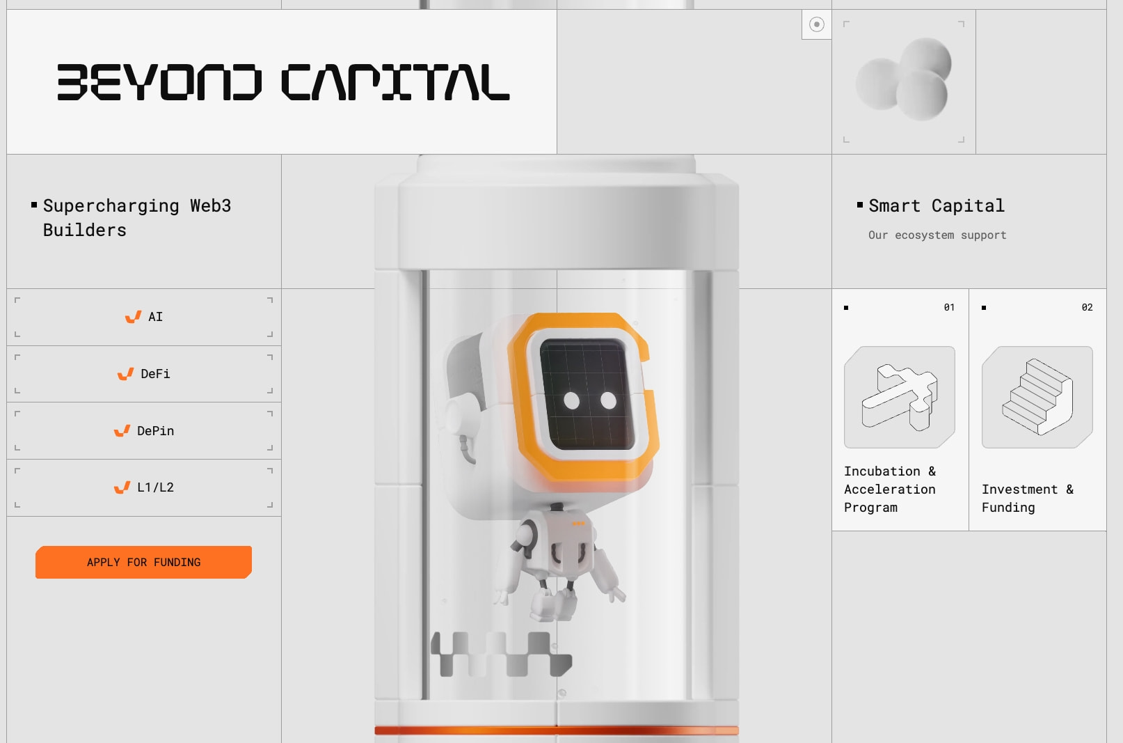 ChainGPT Labs | Fund, Incubate and Accelerate Web3 Projects captured website design