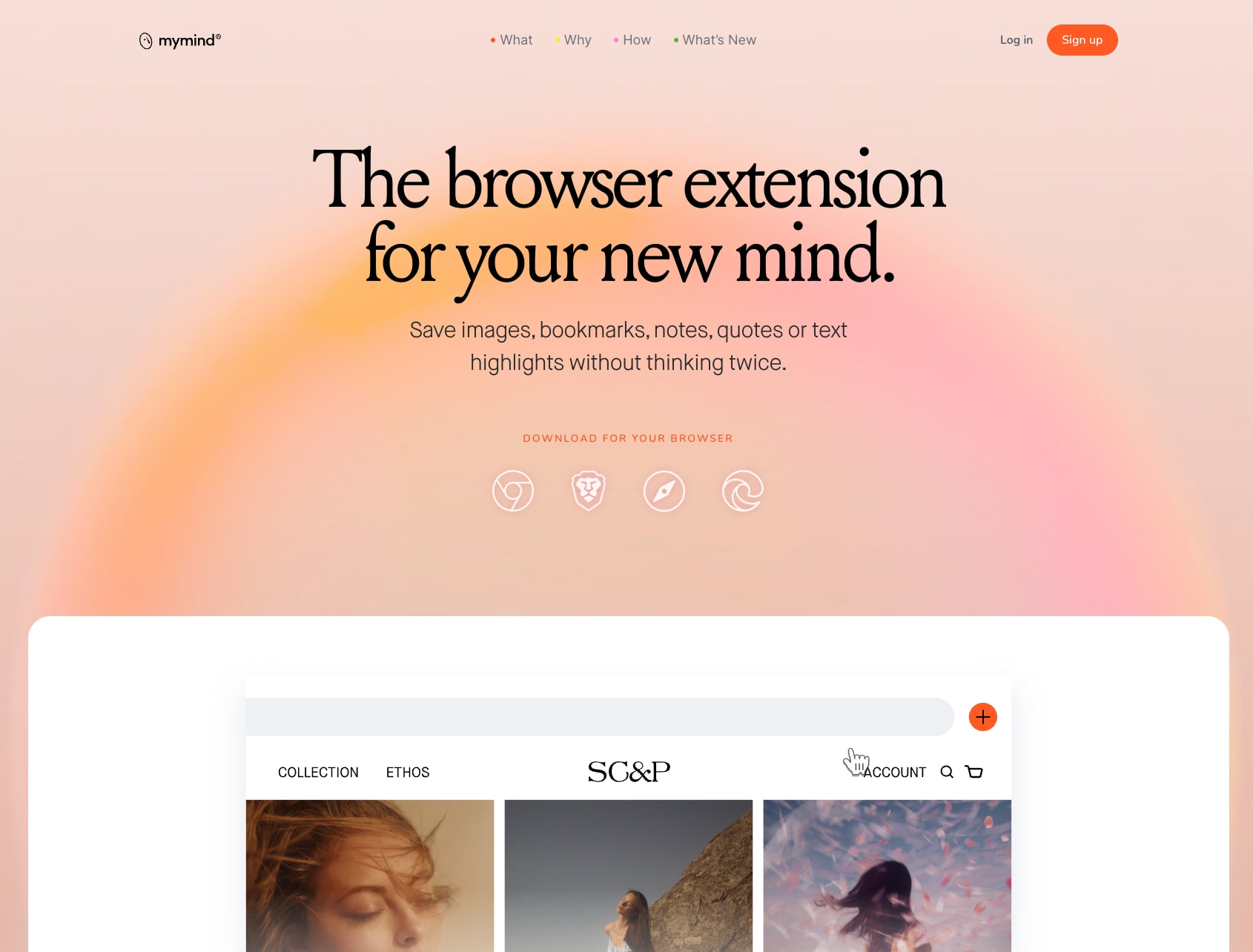 Browser Extensions - A brand new mind for you. captured website design