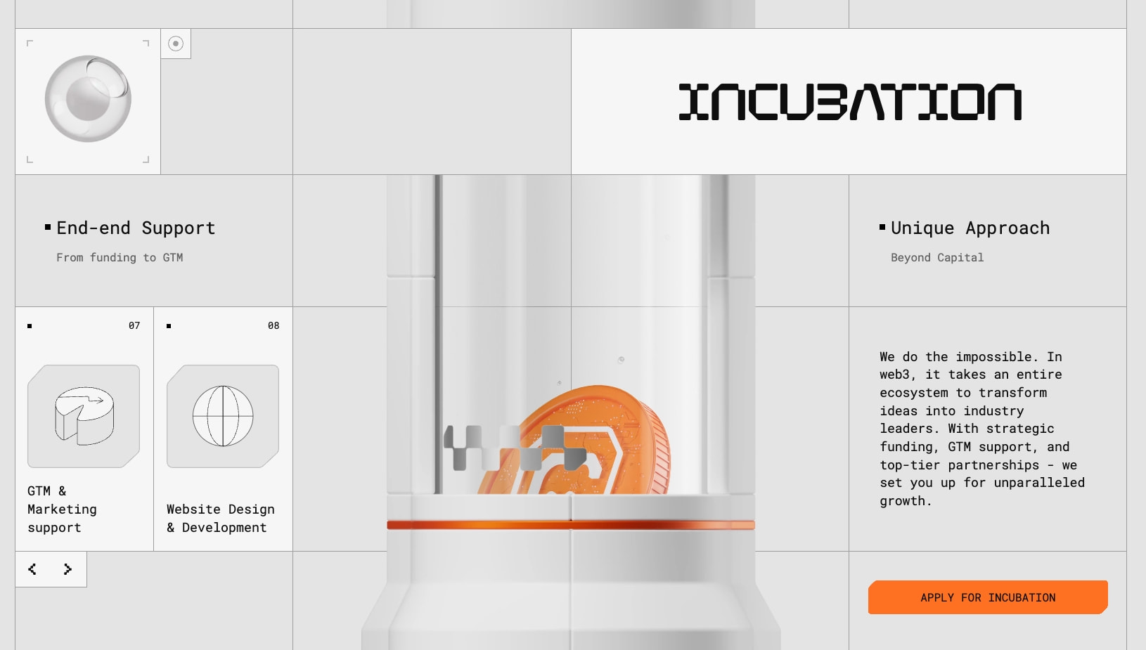 ChainGPT Labs | Fund, Incubate and Accelerate Web3 Projects captured website design