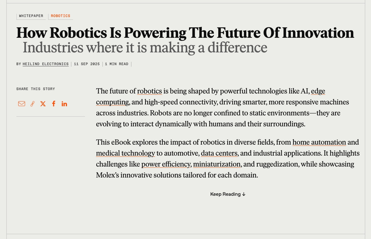 How Robotics Is Powering the Future of Innovation - IEEE Spectrum captured website design