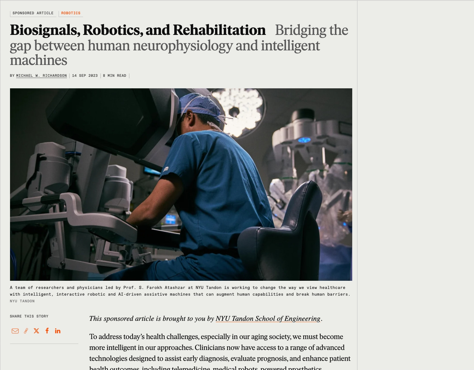 Biosignals, Robotics, and Rehabilitation - IEEE Spectrum captured website design