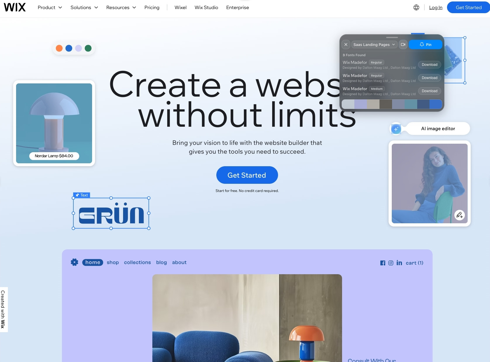 Website Builder - Create a Free Website In Minutes | Wix.com captured website design