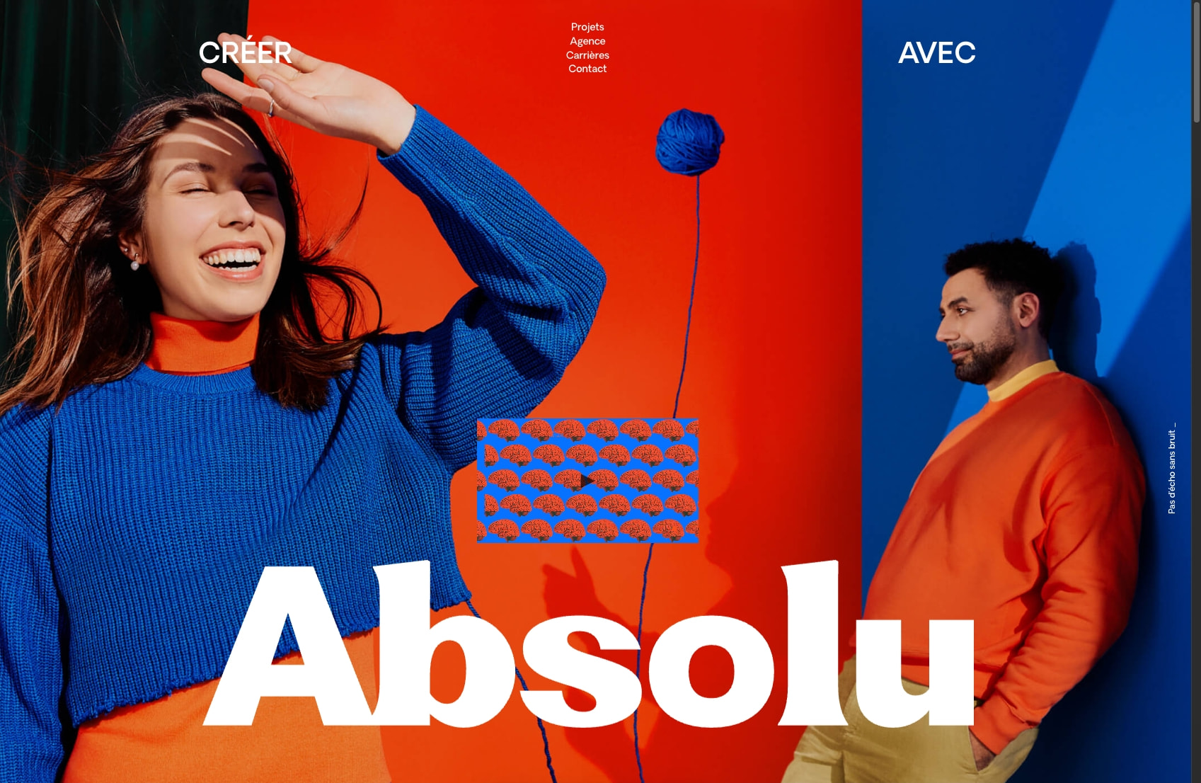 Absolu - Agence de création captured website design