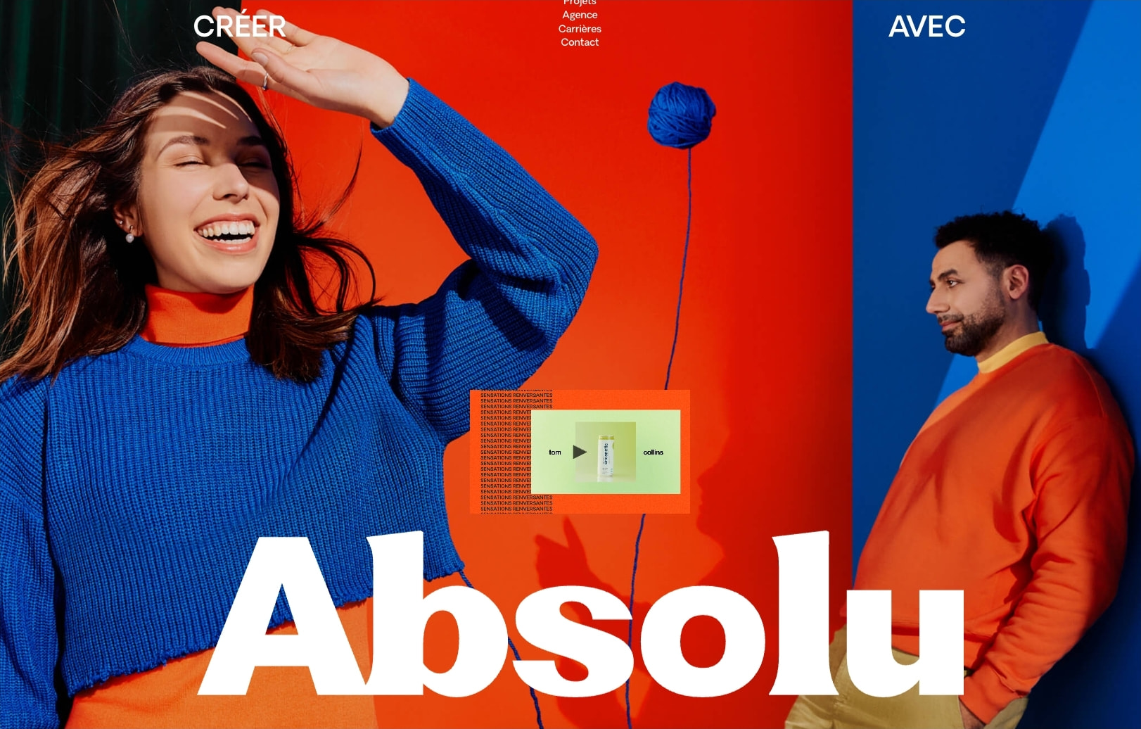 Absolu - Agence de création captured website design