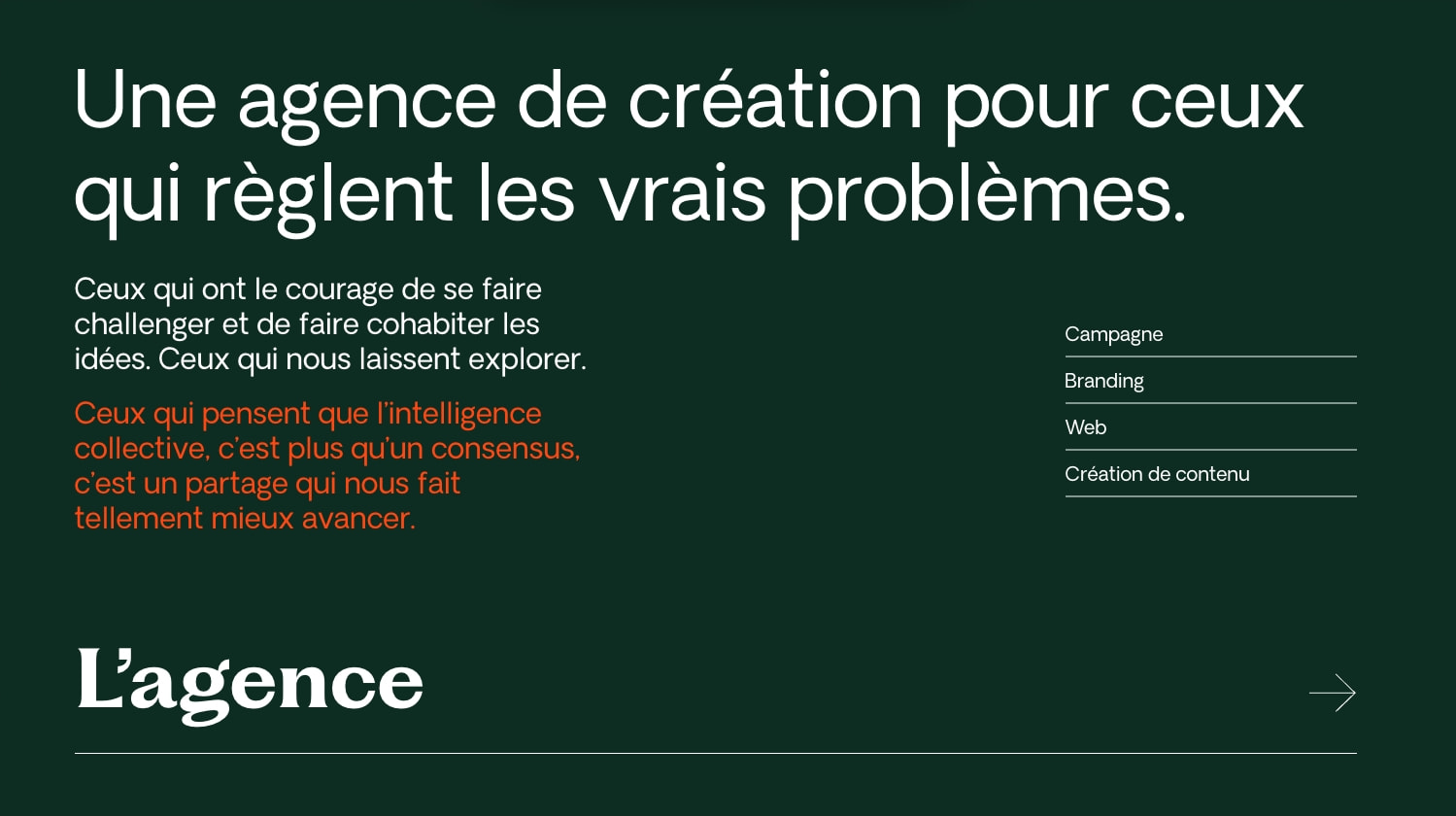 Absolu - Agence de création captured website design
