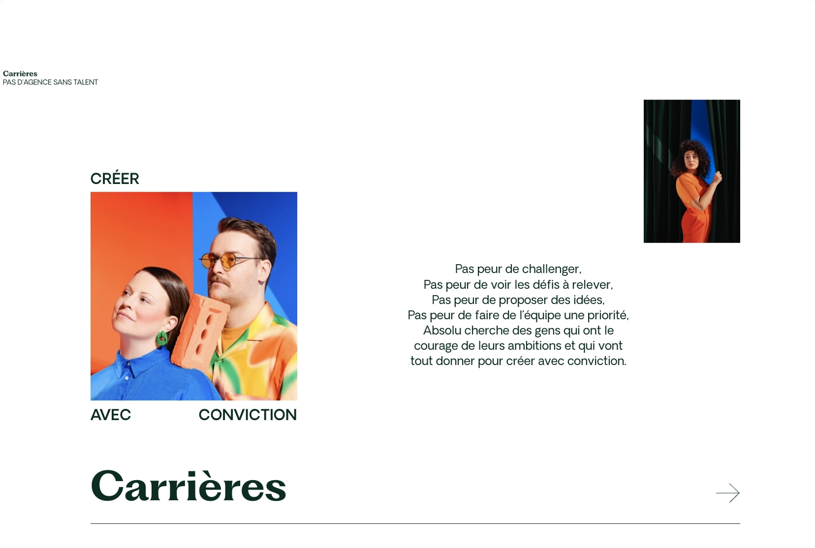 Absolu - Agence de création captured website design