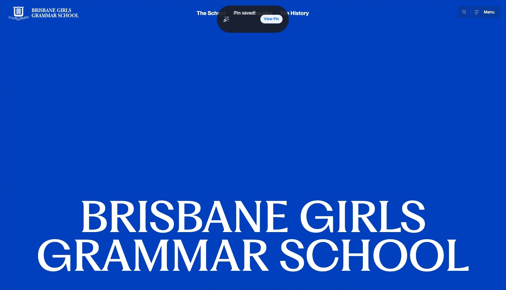 Brisbane Girls Grammar School - Brisbane Girls Grammar School captured website design