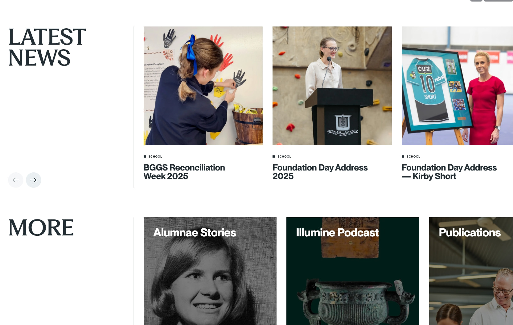 Brisbane Girls Grammar School - Brisbane Girls Grammar School captured website design