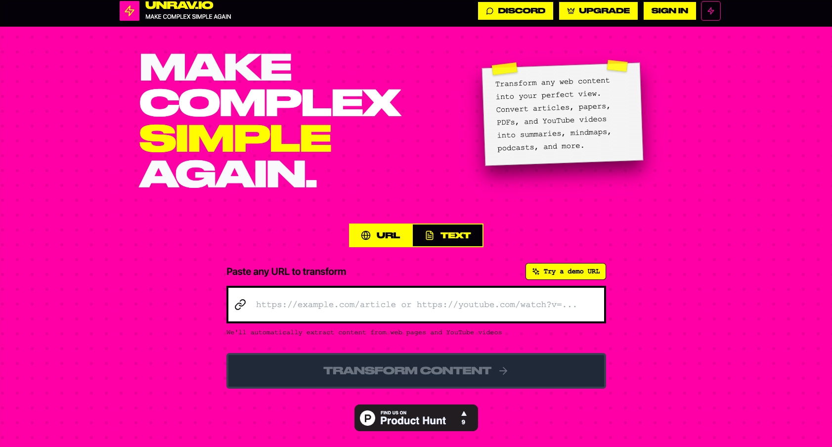 Captured design matching unrav.io captured website design