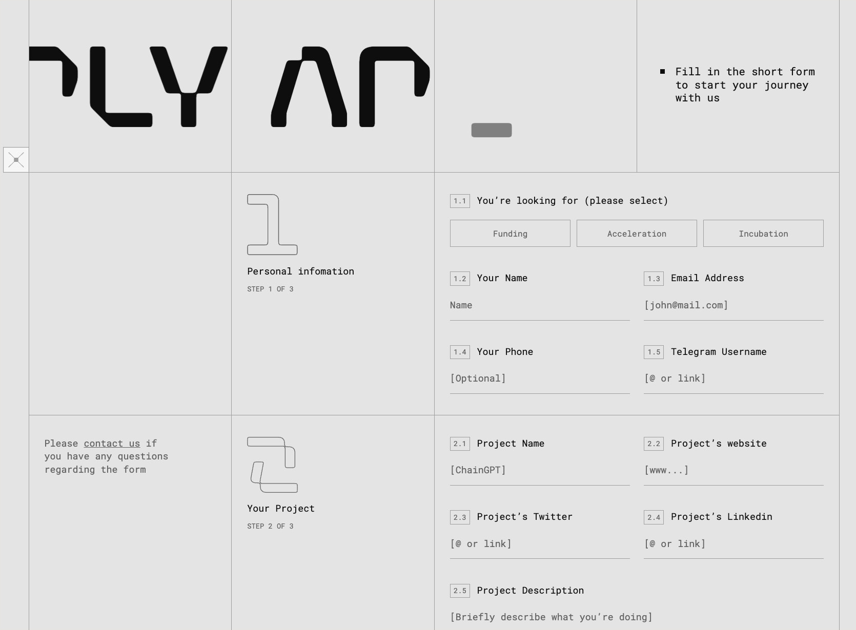Apply to ChainGPT Labs: Incubate Your Web3 Project | ChainGPT captured website design
