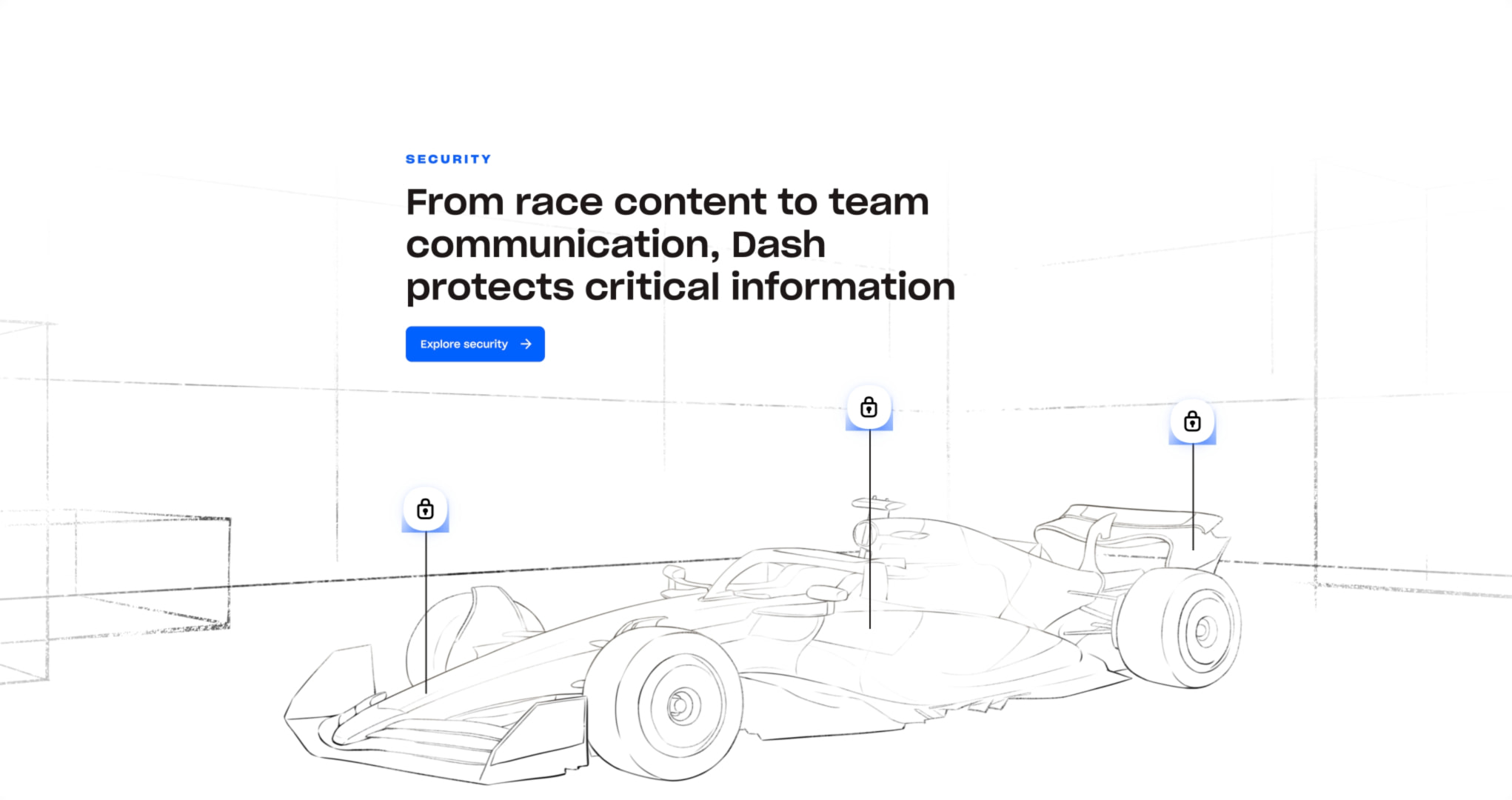 Dropbox Dash x McLaren F1 Team captured website design