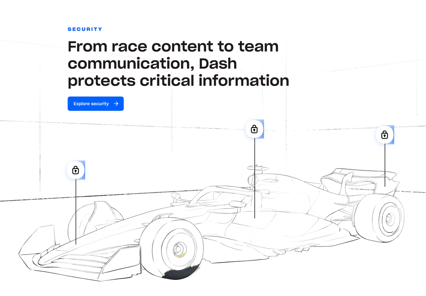 Dropbox Dash x McLaren F1 Team captured website design