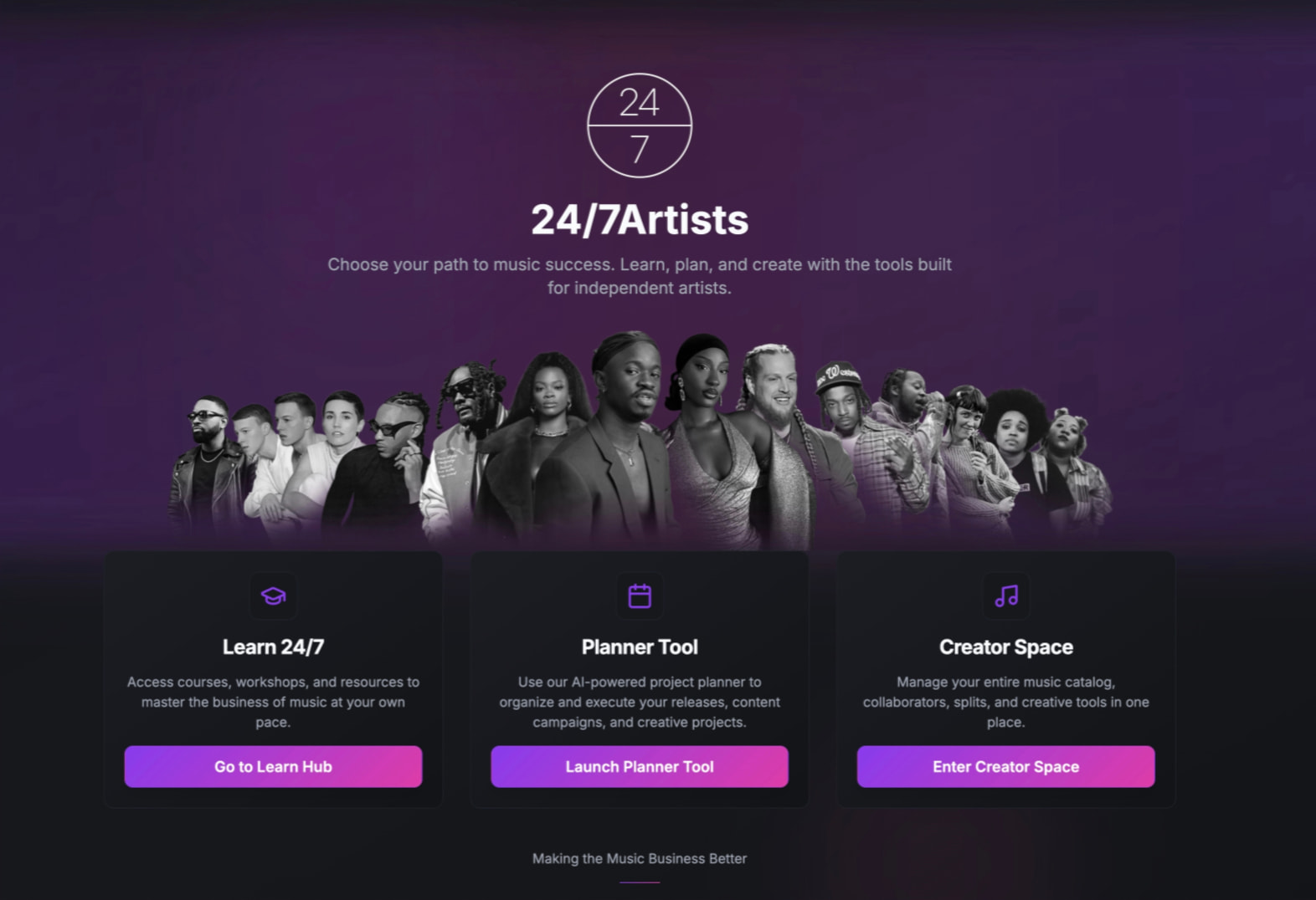 Captured design matching go.247artists.com captured website design