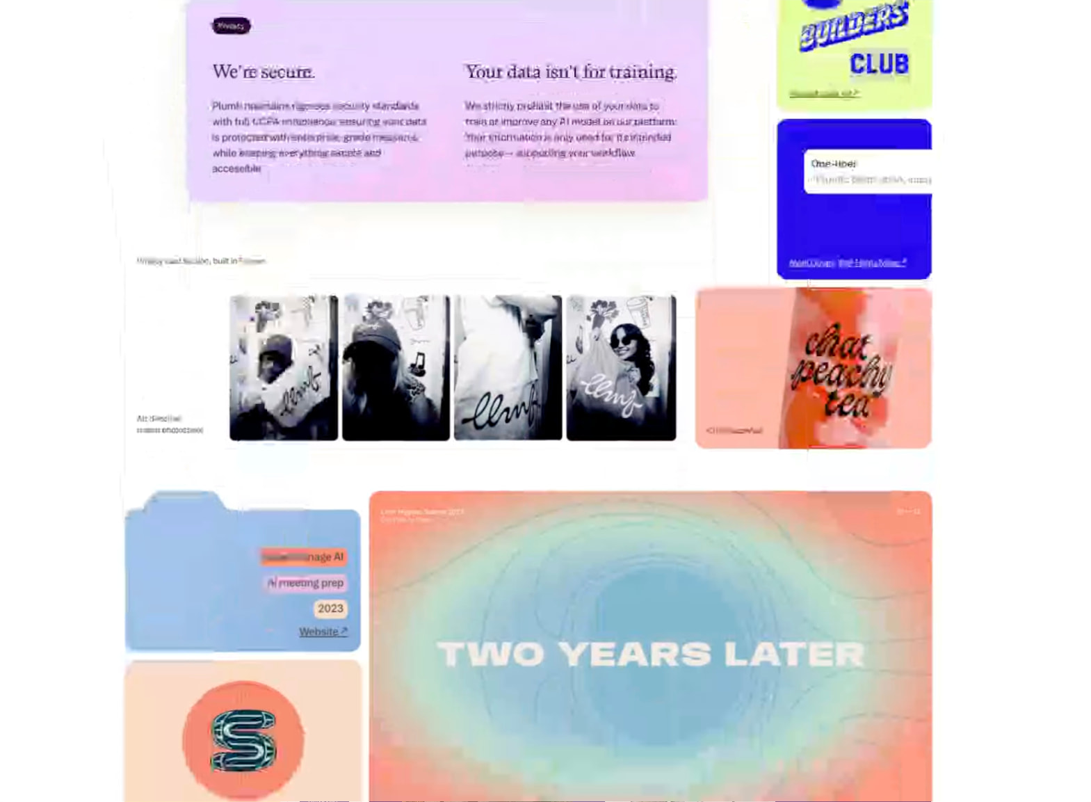 Home captured website design