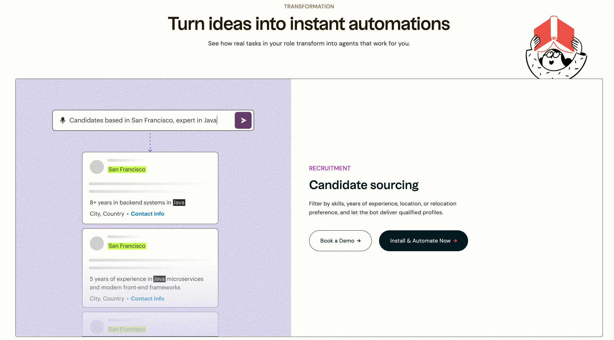 100X.Bot | Record once and Automate forever captured website design