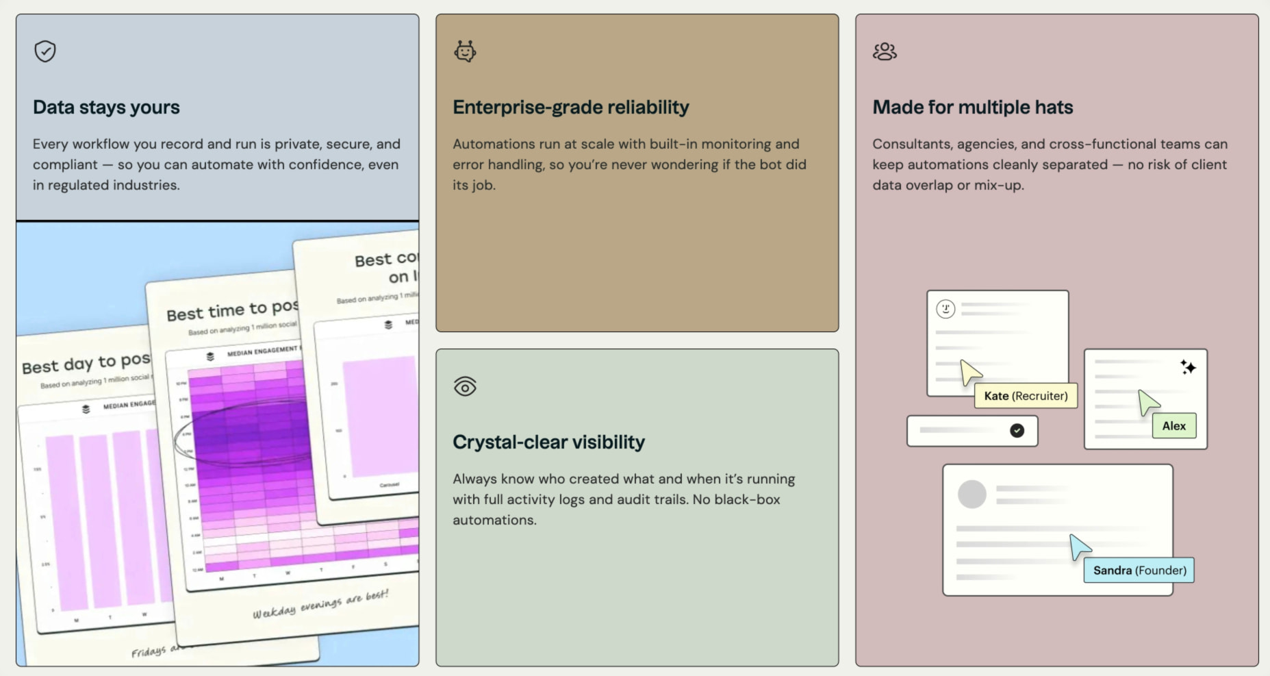 100X.Bot | Record once and Automate forever captured website design
