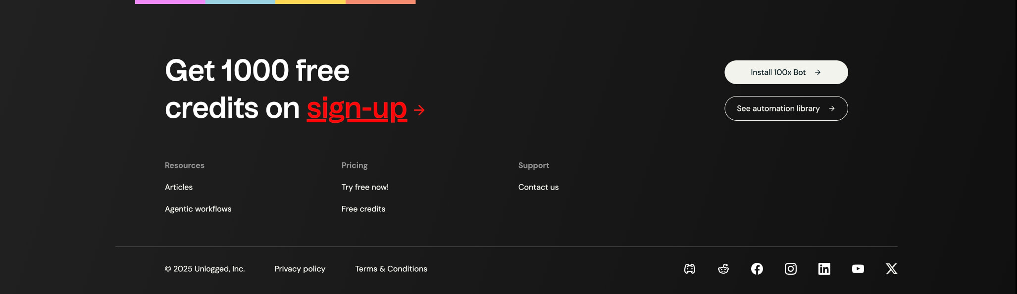 100X.Bot | Record once and Automate forever captured website design