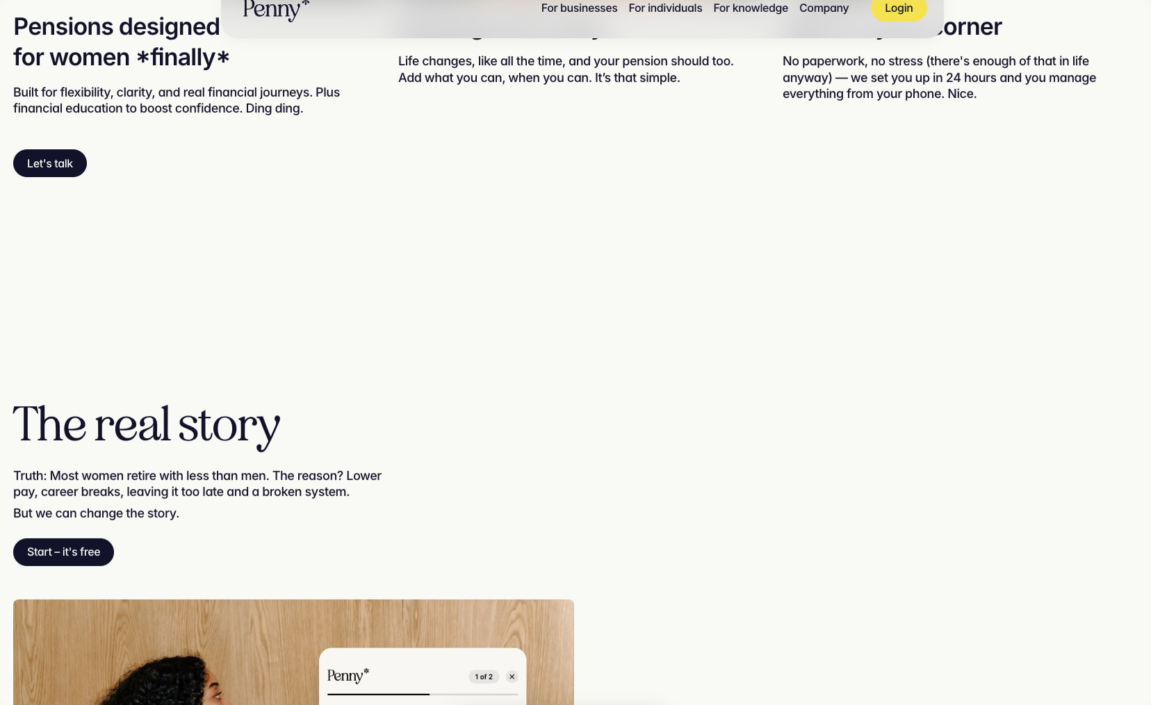 Captured design matching thisispenny.com captured website design