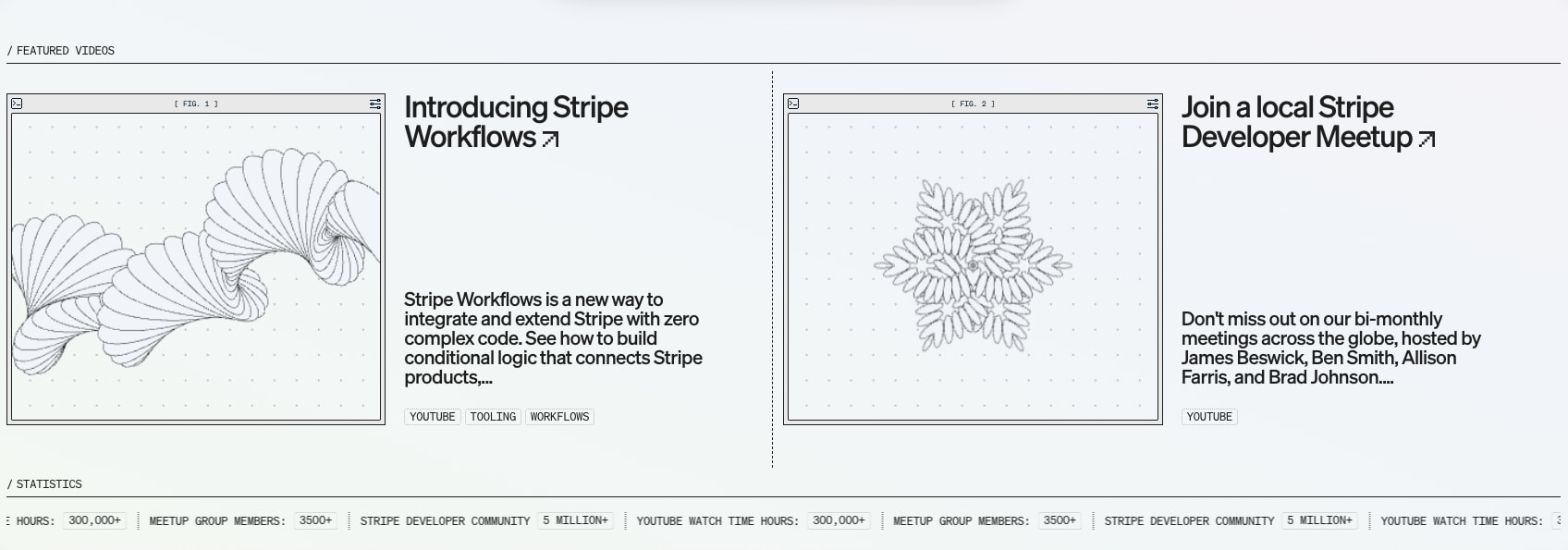 Stripe Dot Dev captured website design