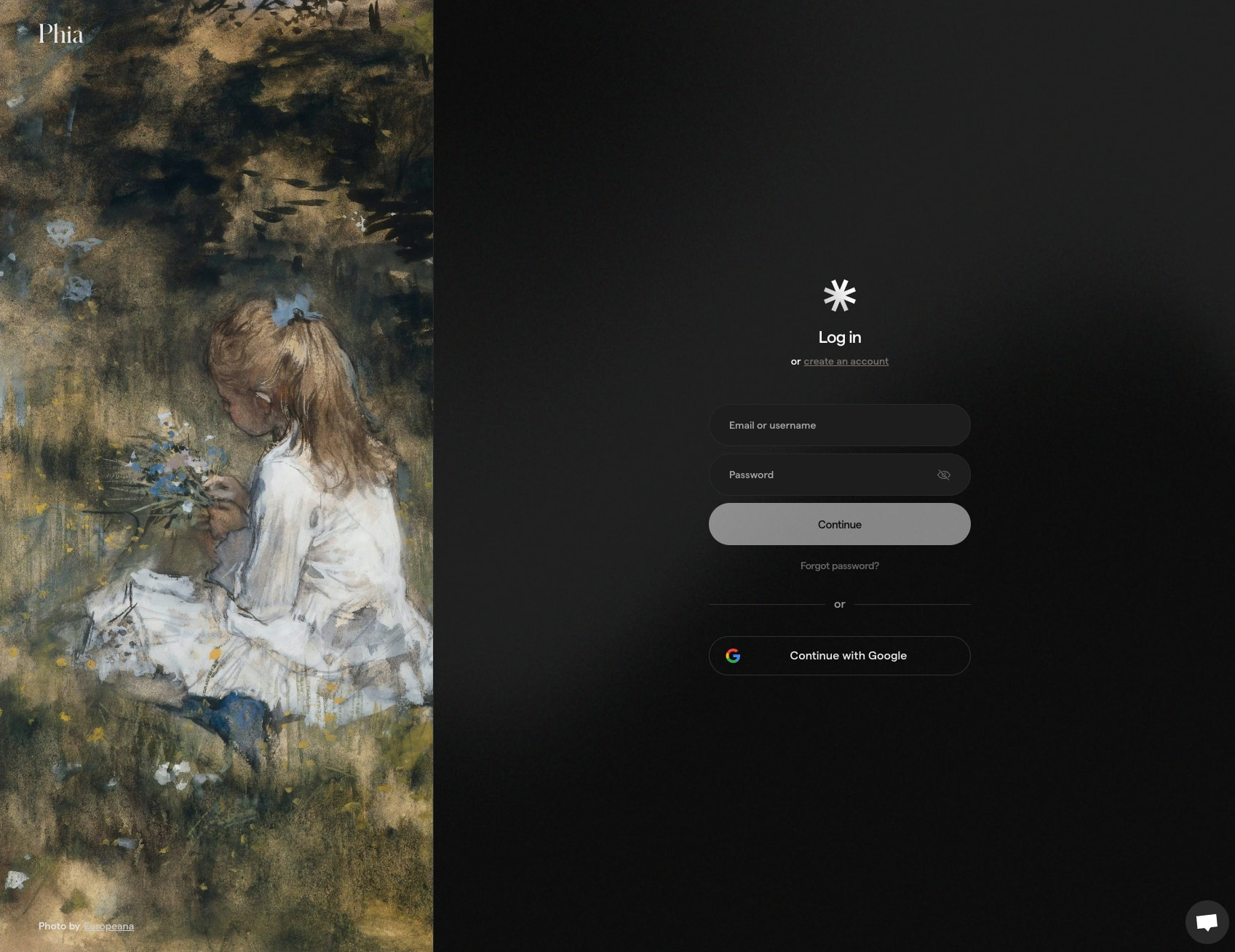 Phia | Designed to be seen captured website design