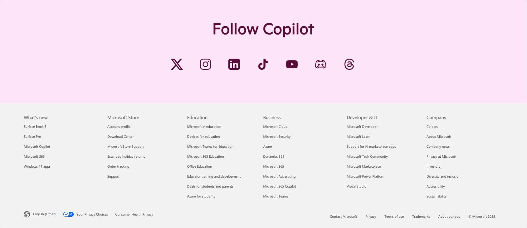 Enjoy AI Assistance Anywhere with Copilot for PC, Mac, Mobile, and More | Microsoft Copilot captured website design