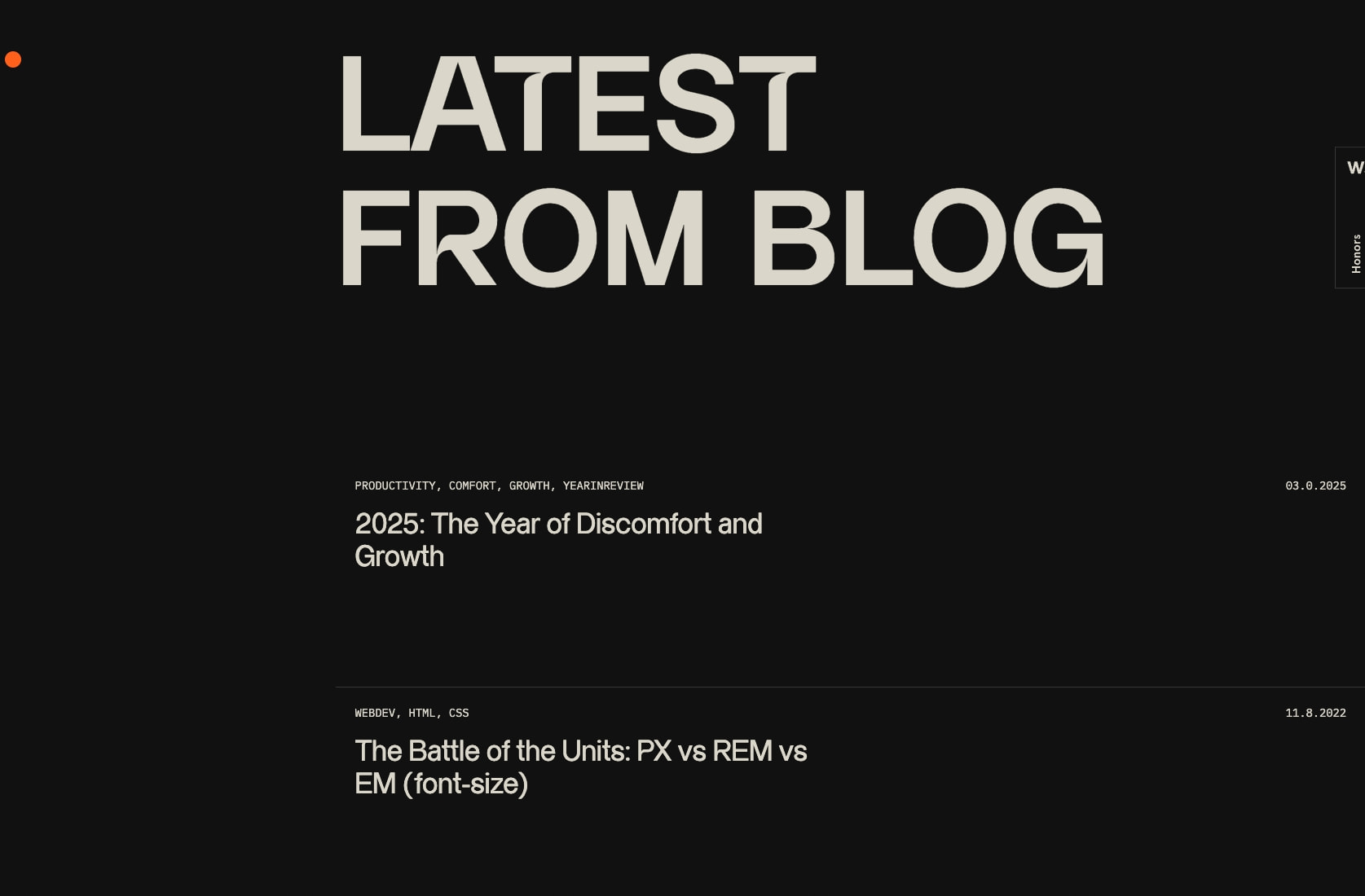Ochuko — Portfolio captured website design