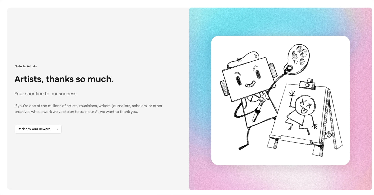 Replacement.AI captured website design