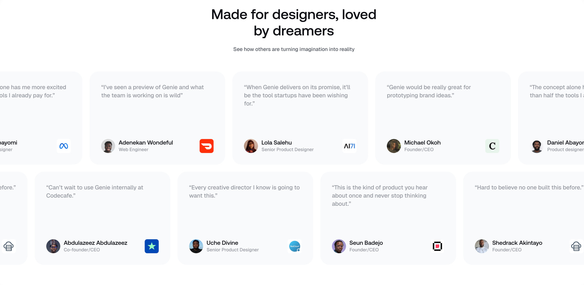 Geniestudio captured website design