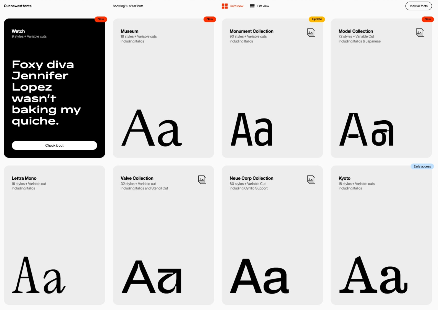 Pangram Pangram — Free to try, High-Quality Fonts for Designers – Pangram Pangram Foundry captured website design