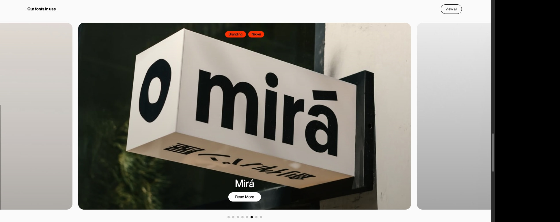 Pangram Pangram Foundry captured website design