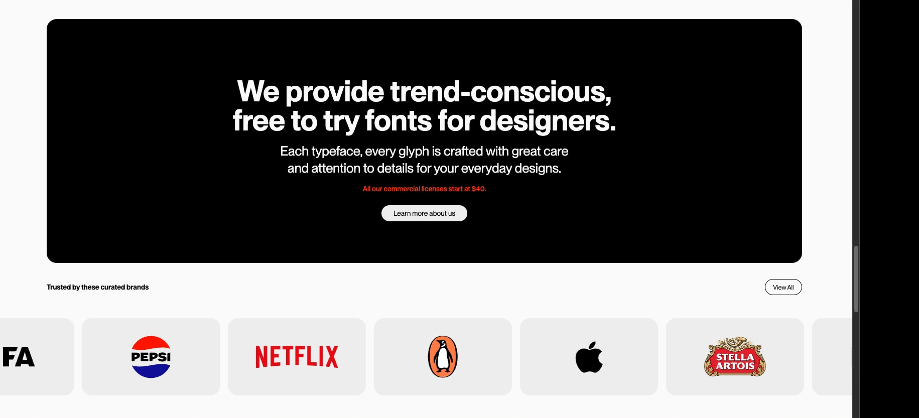 Pangram Pangram — Free to try, High-Quality Fonts for Designers – Pangram Pangram Foundry captured website design