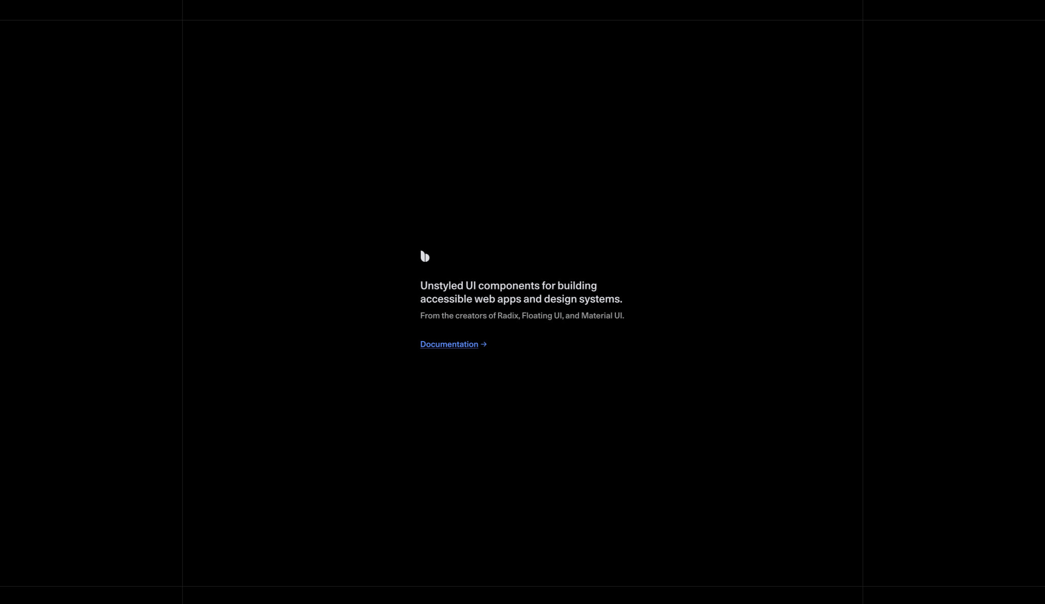 Base UI captured website design