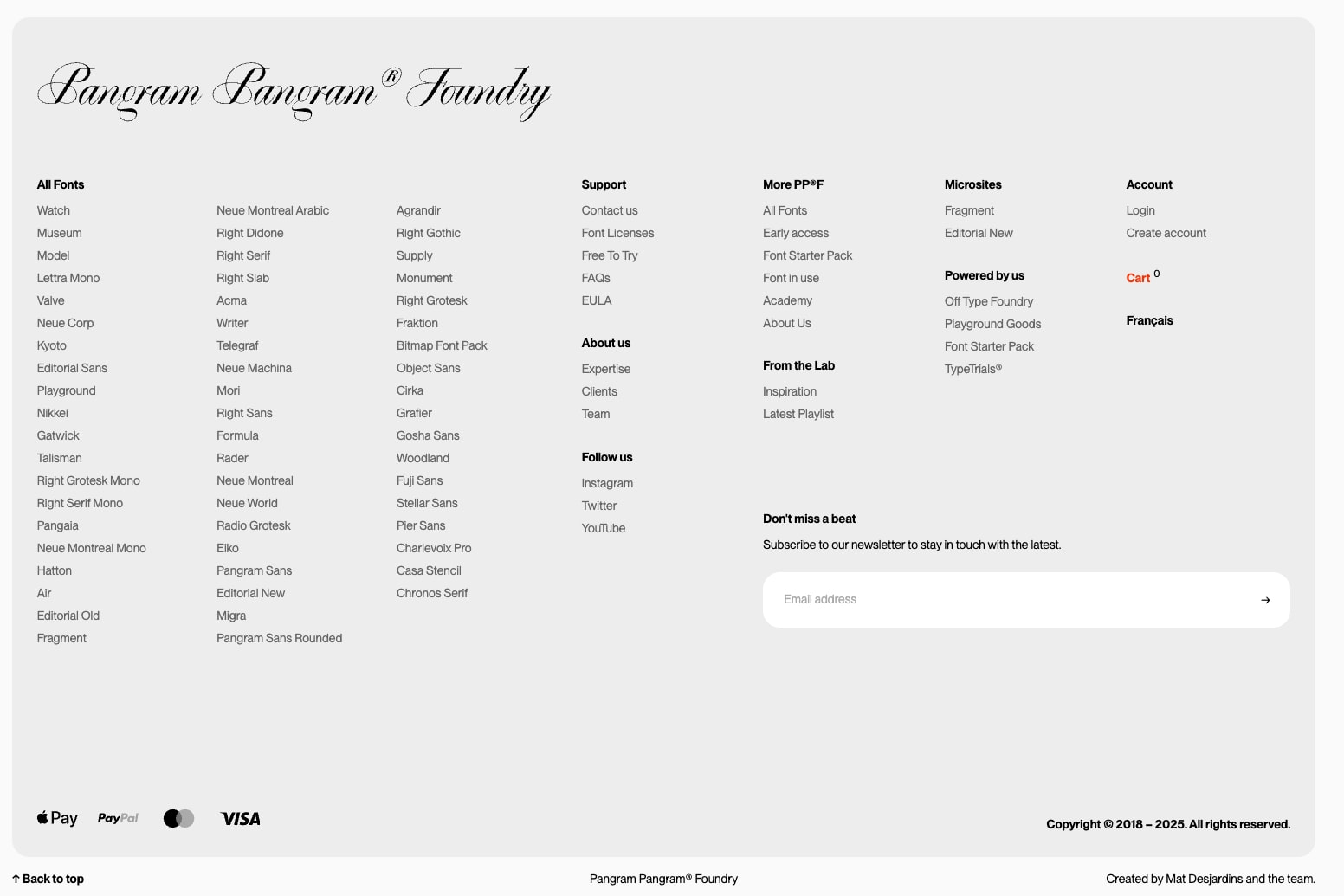 Pangram Pangram — Free to try, High-Quality Fonts for Designers – Pangram Pangram Foundry captured website design