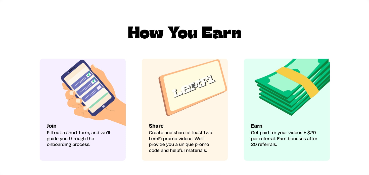 LemFi | Affiliate Program captured website design