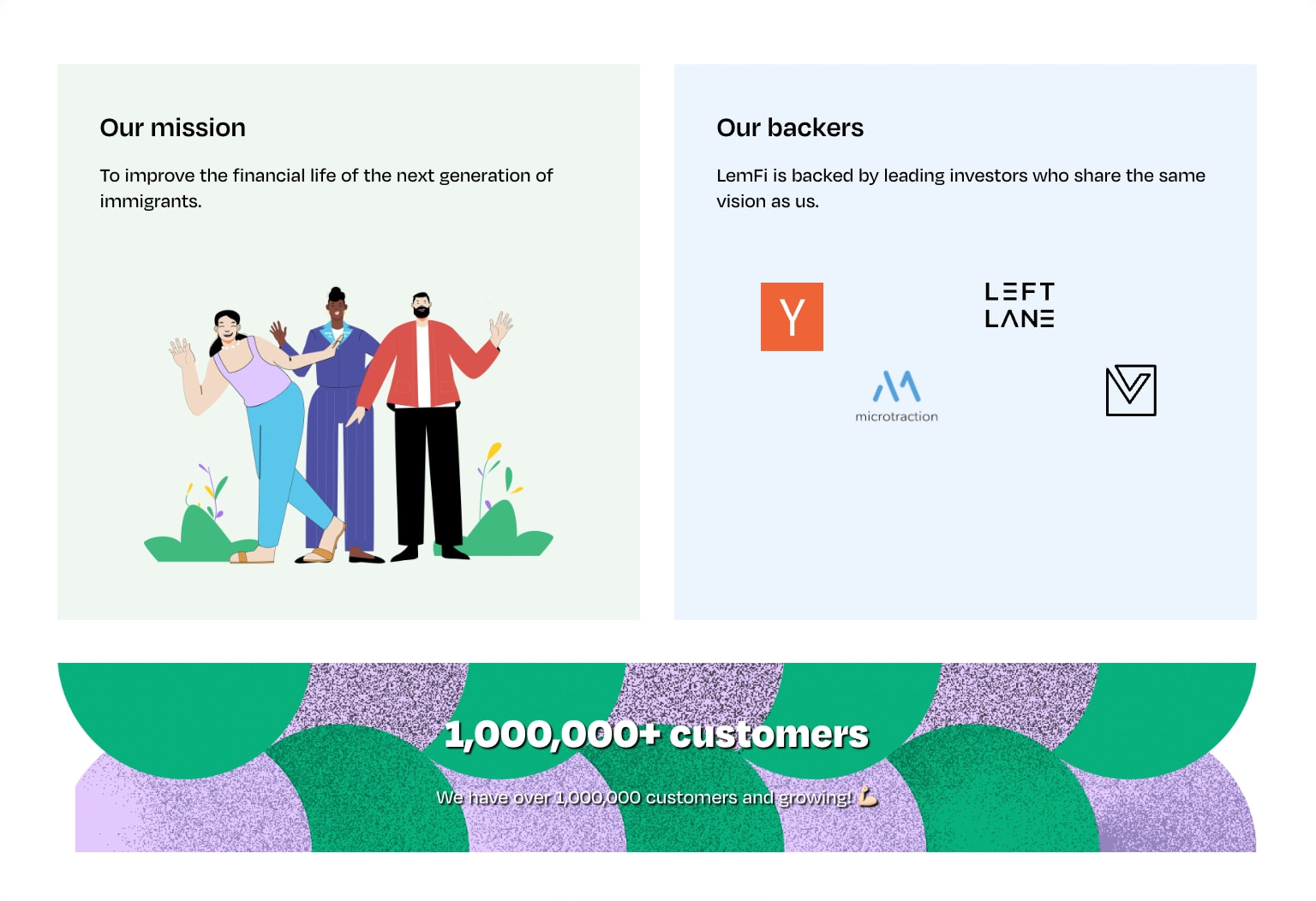 LemFi | About captured website design
