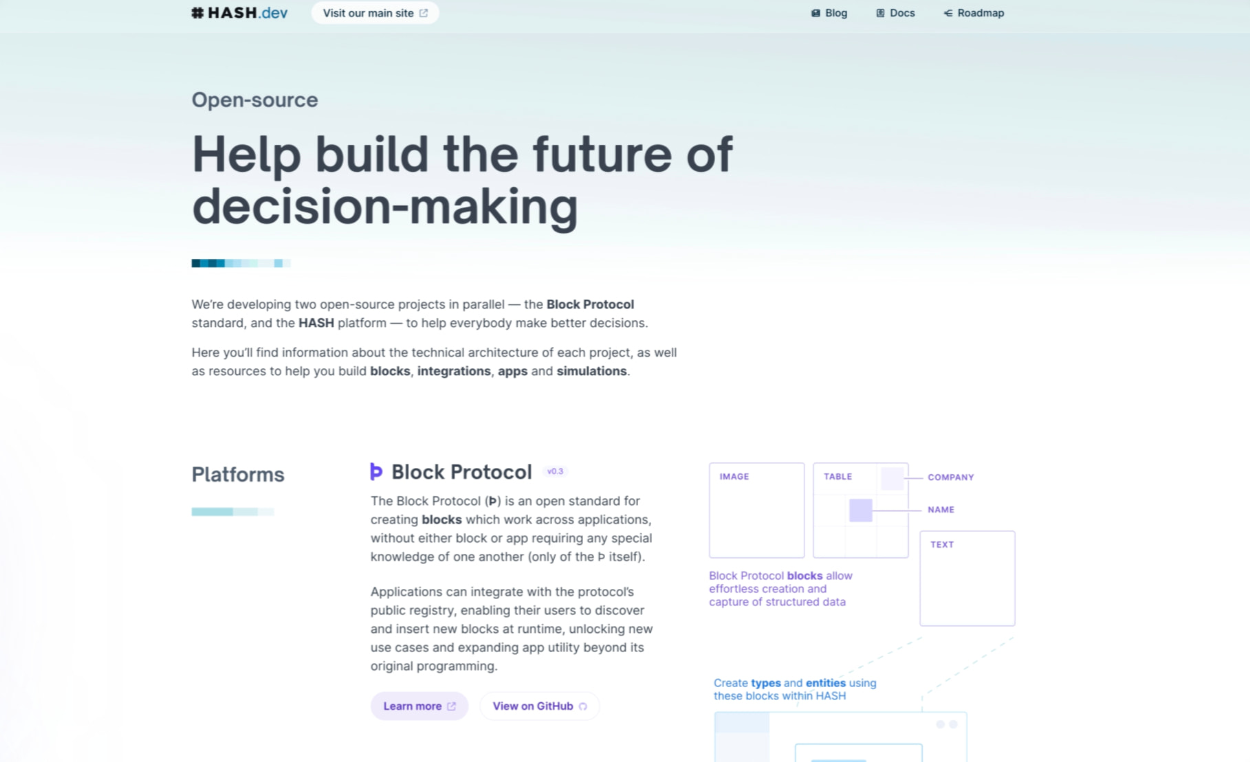 HASH.dev – HASH for Developers captured website design