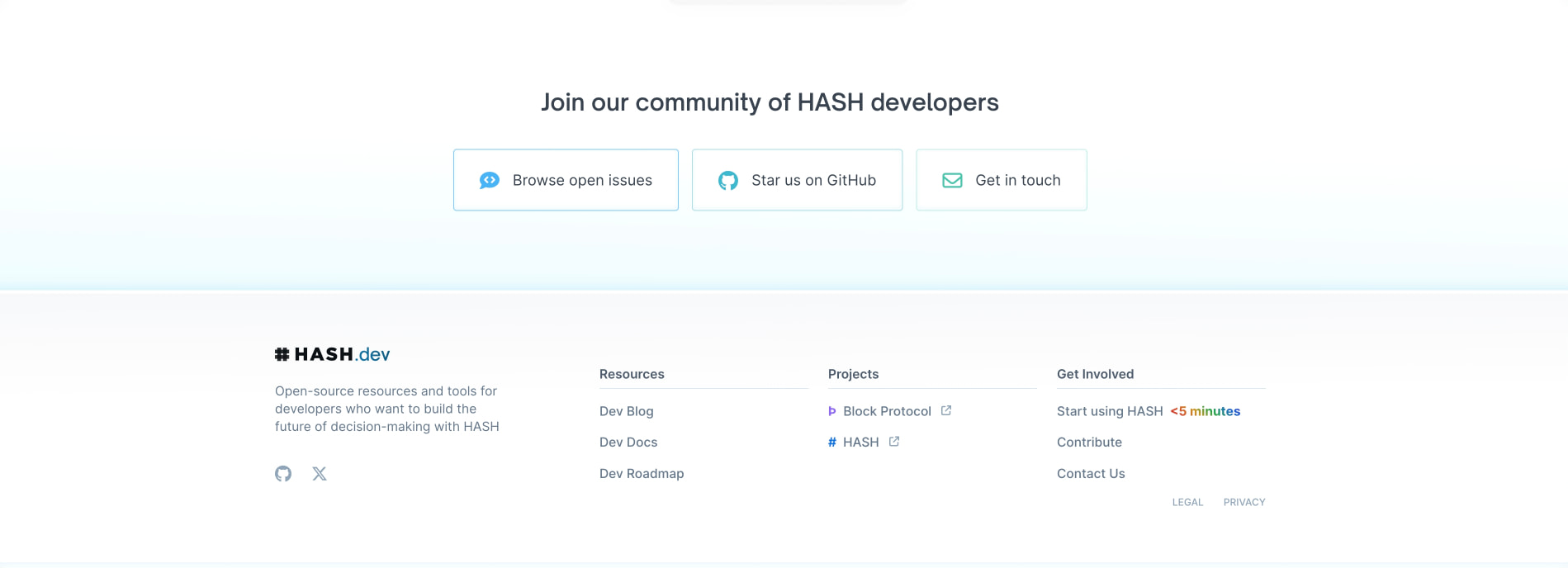 HASH.dev – HASH for Developers captured website design