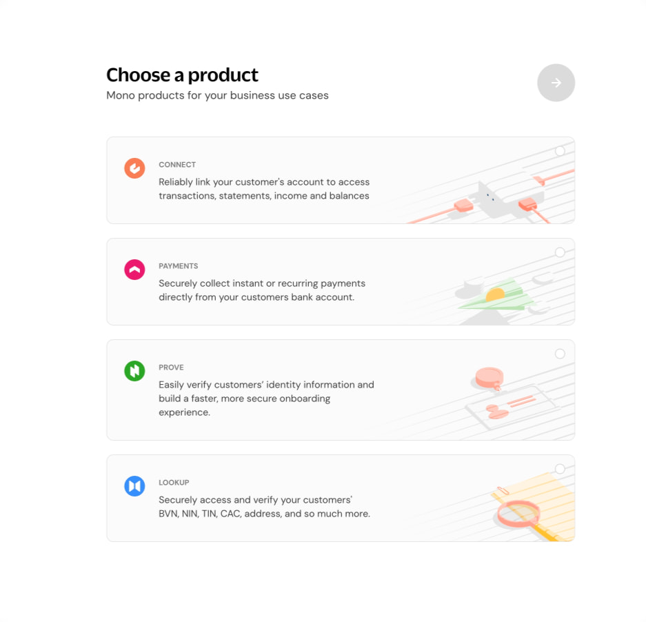 Captured design matching app.mono.co captured website design