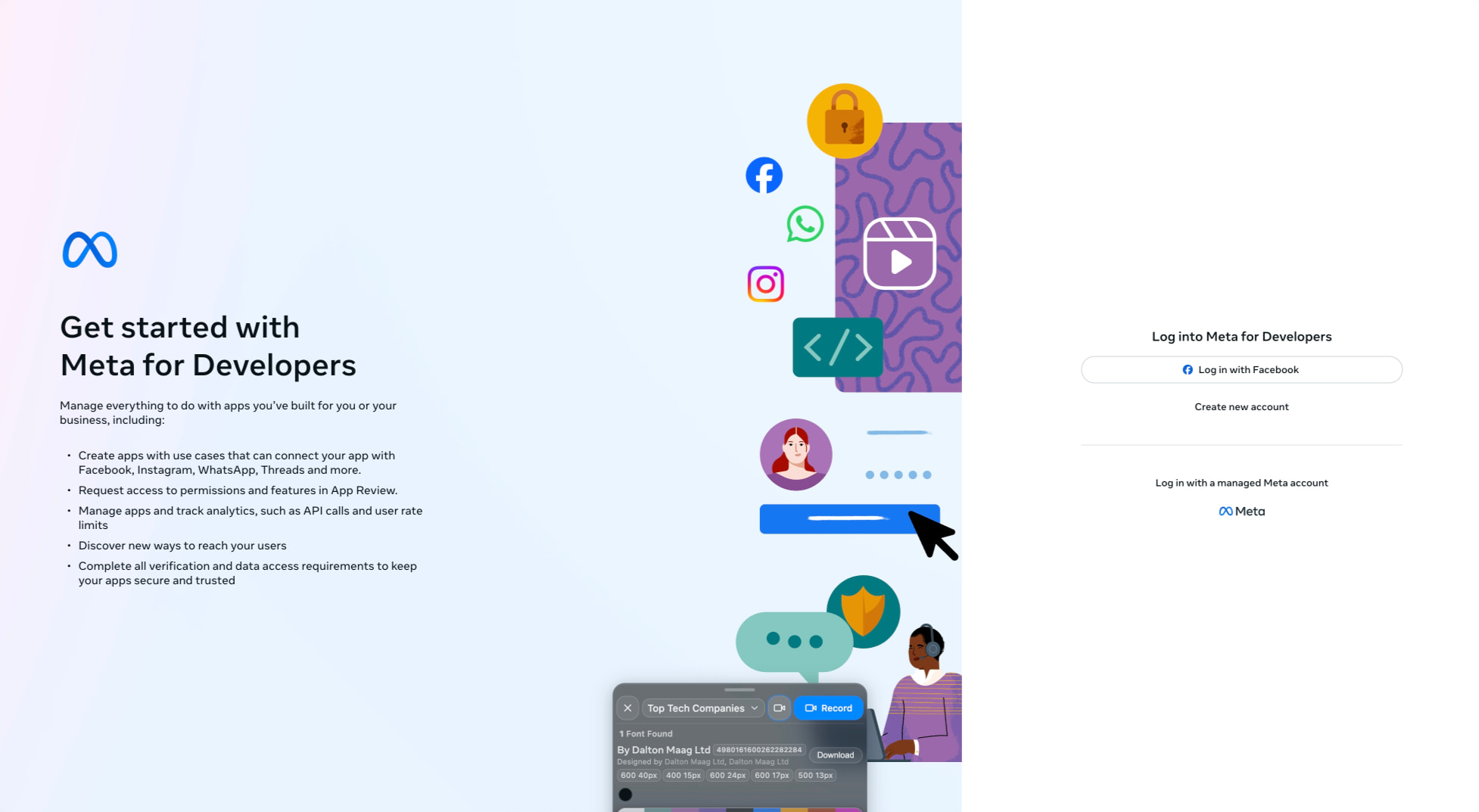 Meta for Business (formerly Facebook for Business) captured website design