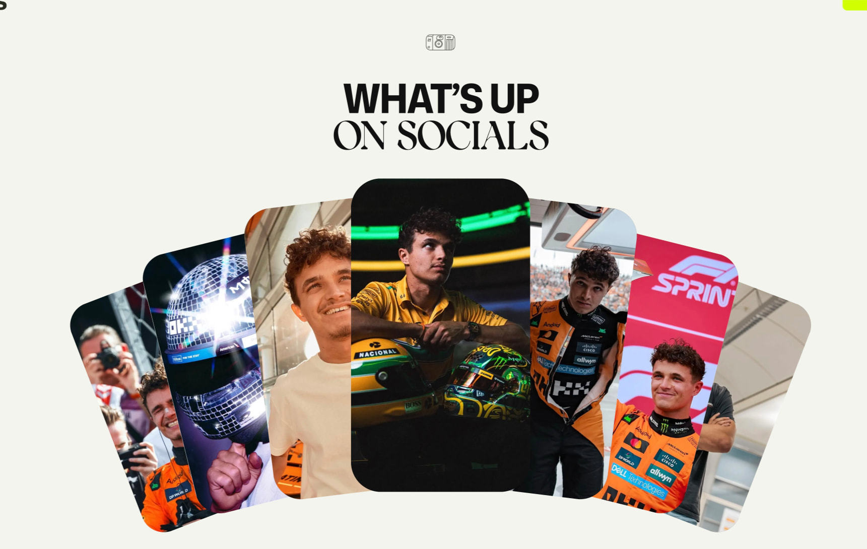 2025 McLaren Formula 1 Driver — Lando Norris captured website design