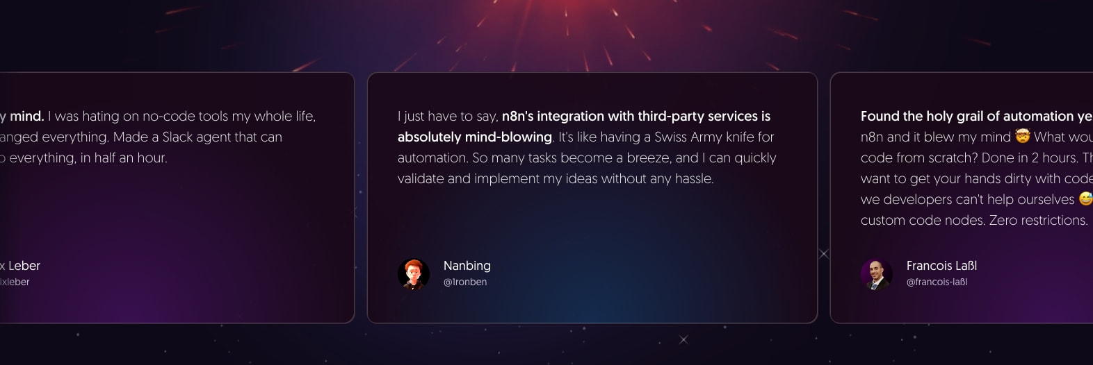 AI Workflow Automation Platform & Tools - n8n captured website design