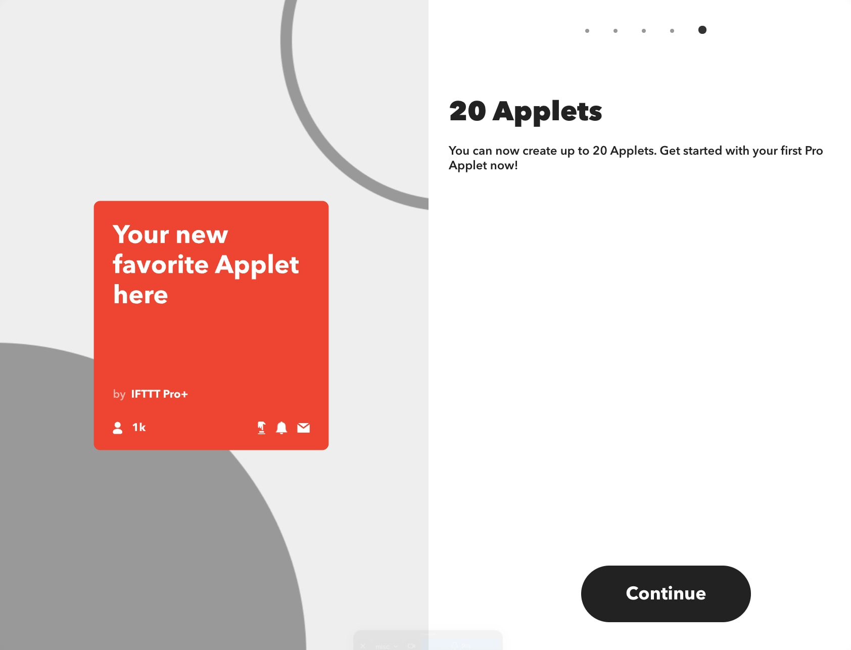 Subscribe - IFTTT Pro captured website design