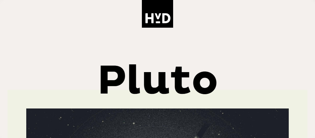 Pluto | HvD Fonts captured website design